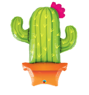 Cactus Foil Balloon – 39" Fiesta Party Decor - Ellie's Party Supply