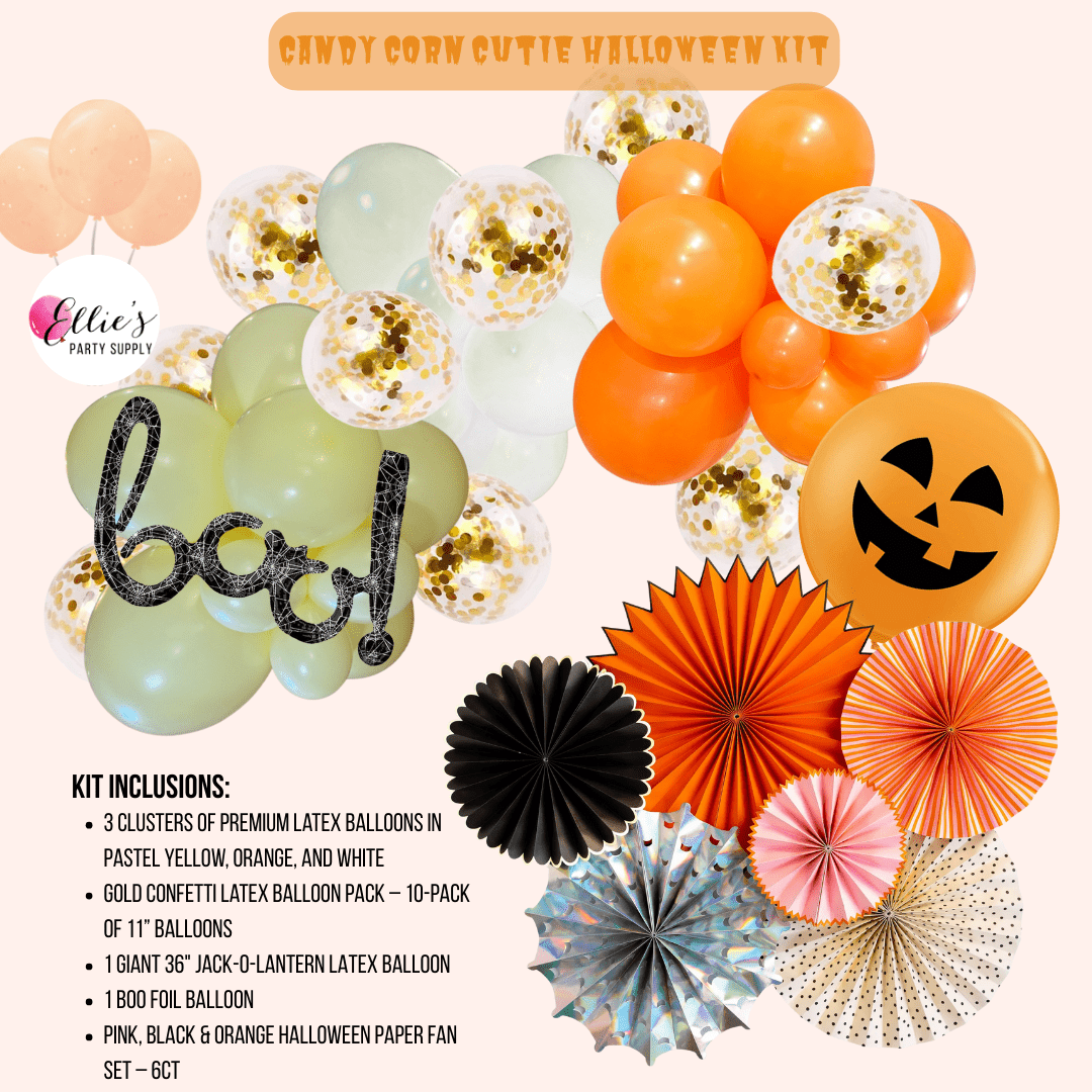 Candy Corn Cutie Halloween Balloon Kit – Trunk or Treat - Ellie's Party Supply