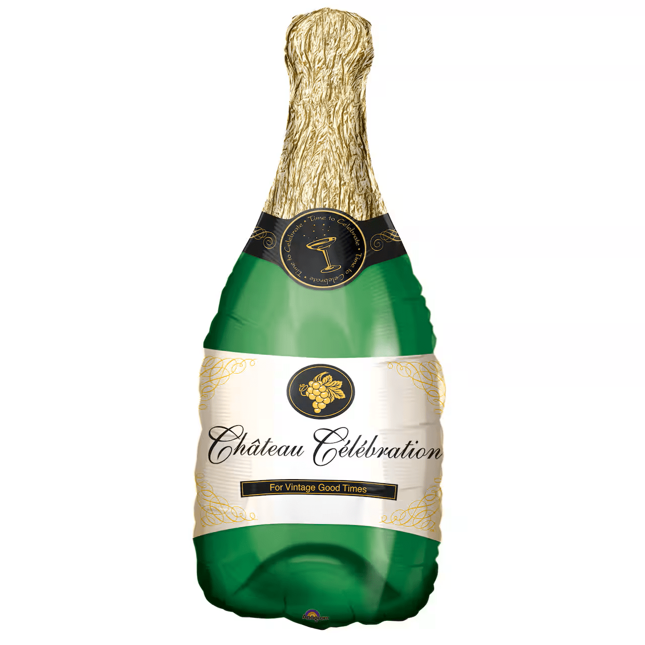 Champagne Bottle Foil Balloon - Ellie's Party Supply