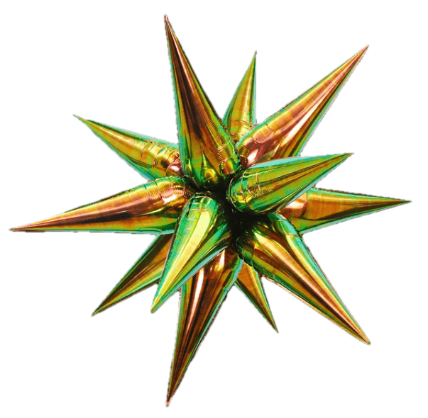 Dark Iridescent Starburst Cluster Balloon – 40" | Ellie’s Party Supply - Ellie's Party Supply