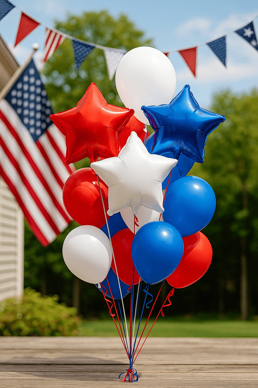 Patriotic Star Balloon Set – 19" Red, White & Blue | Ellie’s Party Supply - Ellie's Party Supply