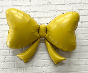 Yellow Bow Balloon – 40" Foil - Ellie's Party Supply
