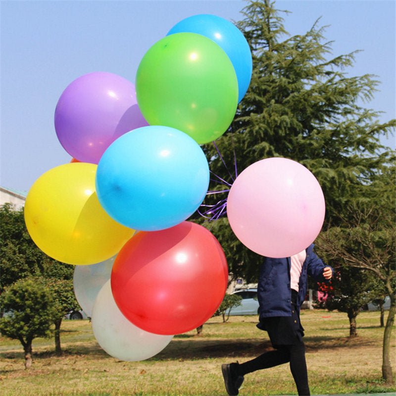 3-foot giant 36 inch latex balloons in assorted colors for birthdays, baby showers, celebrations, and photo backdrop party decor