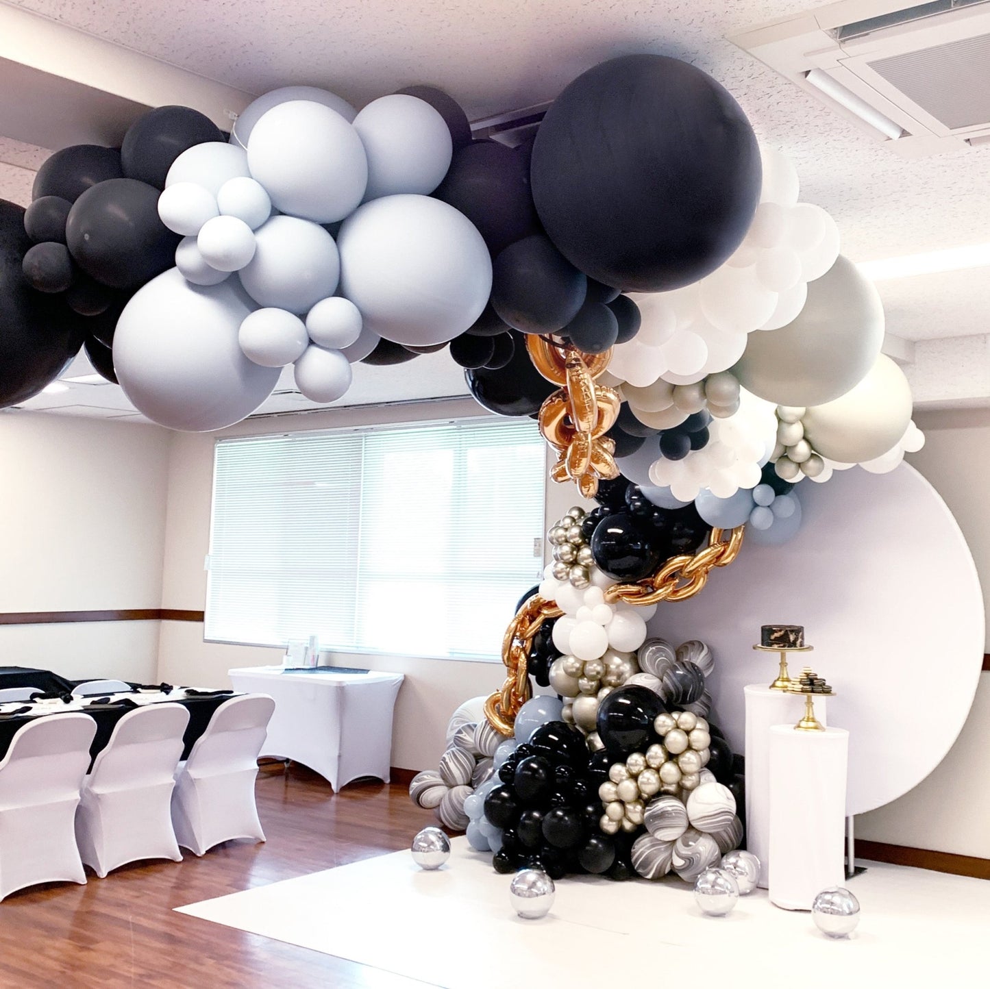 Black, Navy, Mocha Brown, Burgundy 36" Dark Extra Large Giant Balloons - Ellie's Party Supply