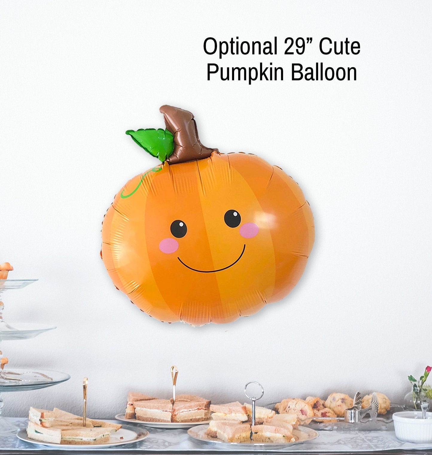 Blue Little Pumpkin Fall Balloon Arch - Balloon Garland Kit - Ellie's Party Supply