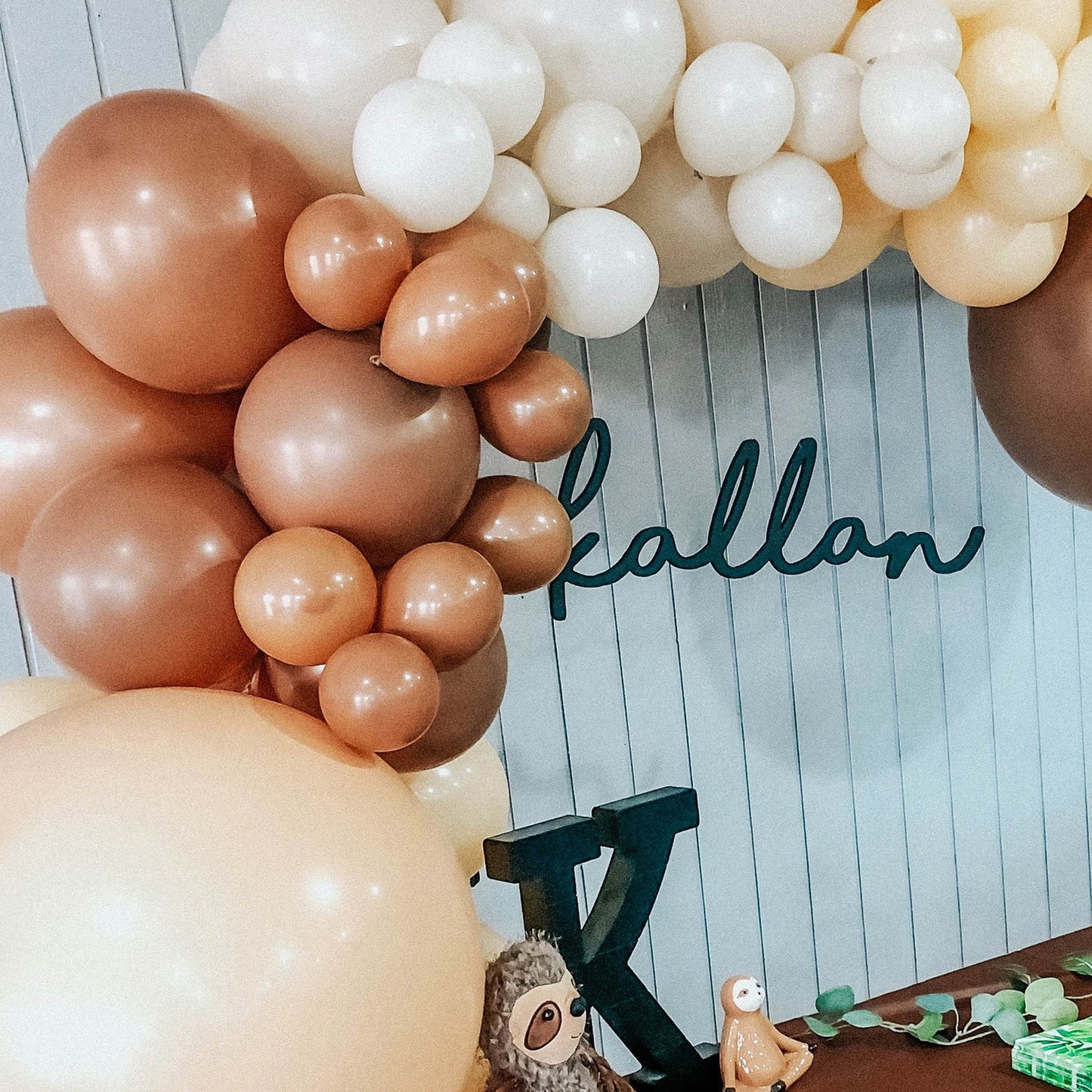 Boho Rainbow Balloon Arch - Nude Tones Balloon Garland Kit - Ellie's Party Supply
