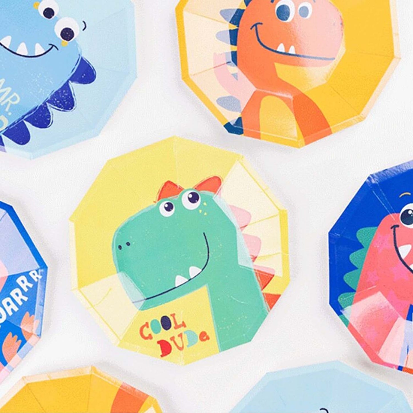 Dinosaur Party Paper Plates (Set of 8) - Ellie's Party Supply