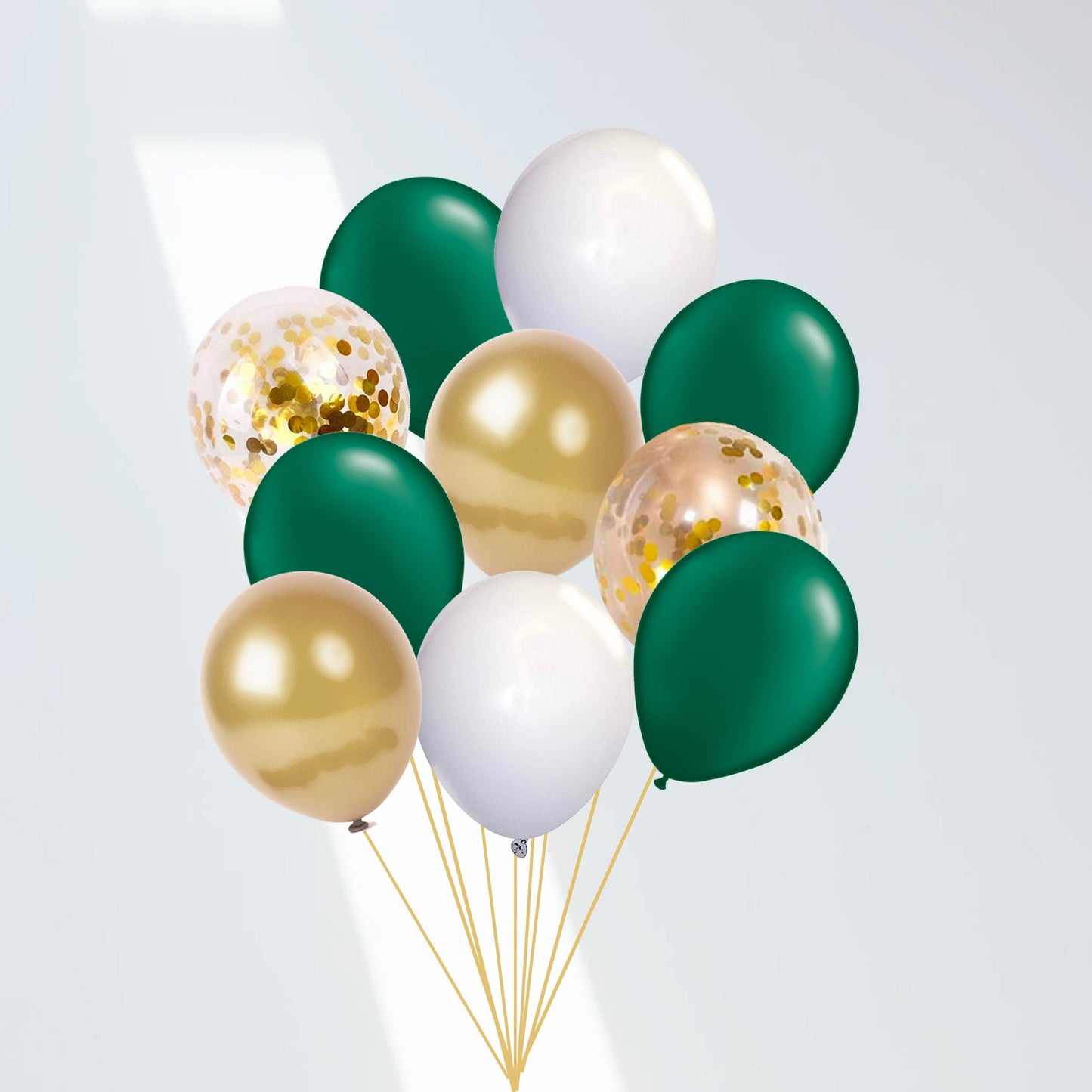 Emerald Green and Gold Graduation 2023 Balloon Bouquet - Ellie's Party Supply