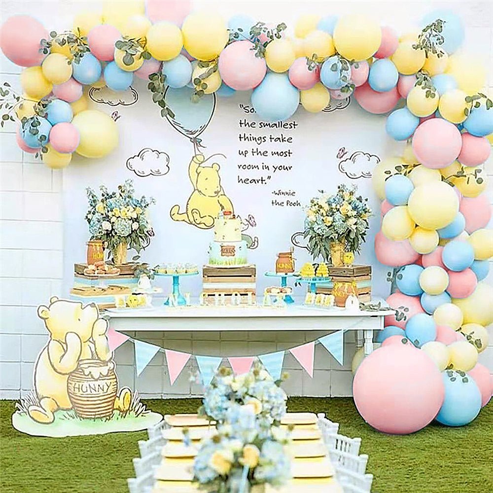 Gender Reveal Classic Pooh Balloon Arch - Balloon Garland Kit