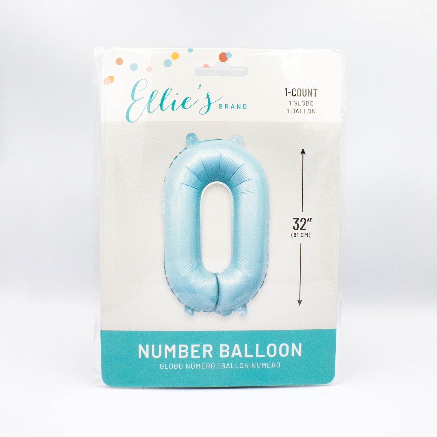 Giant Pastel Blue Mylar Foil Number Balloons (32 Inches) - Ellie's Party Supply