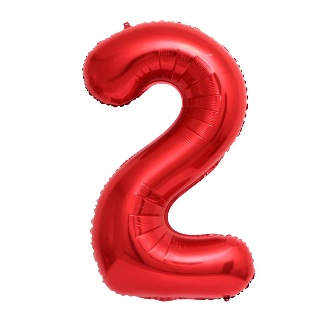 Giant Red Mylar Foil Number Balloons (42 Inches) - Ellie's Party Supply