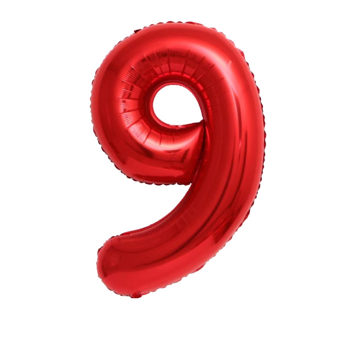 Giant Red Mylar Foil Number Balloons (42 Inches) - Ellie's Party Supply