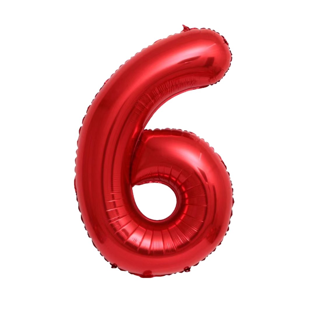 Giant Red Mylar Foil Number Balloons (42 Inches) - Ellie's Party Supply