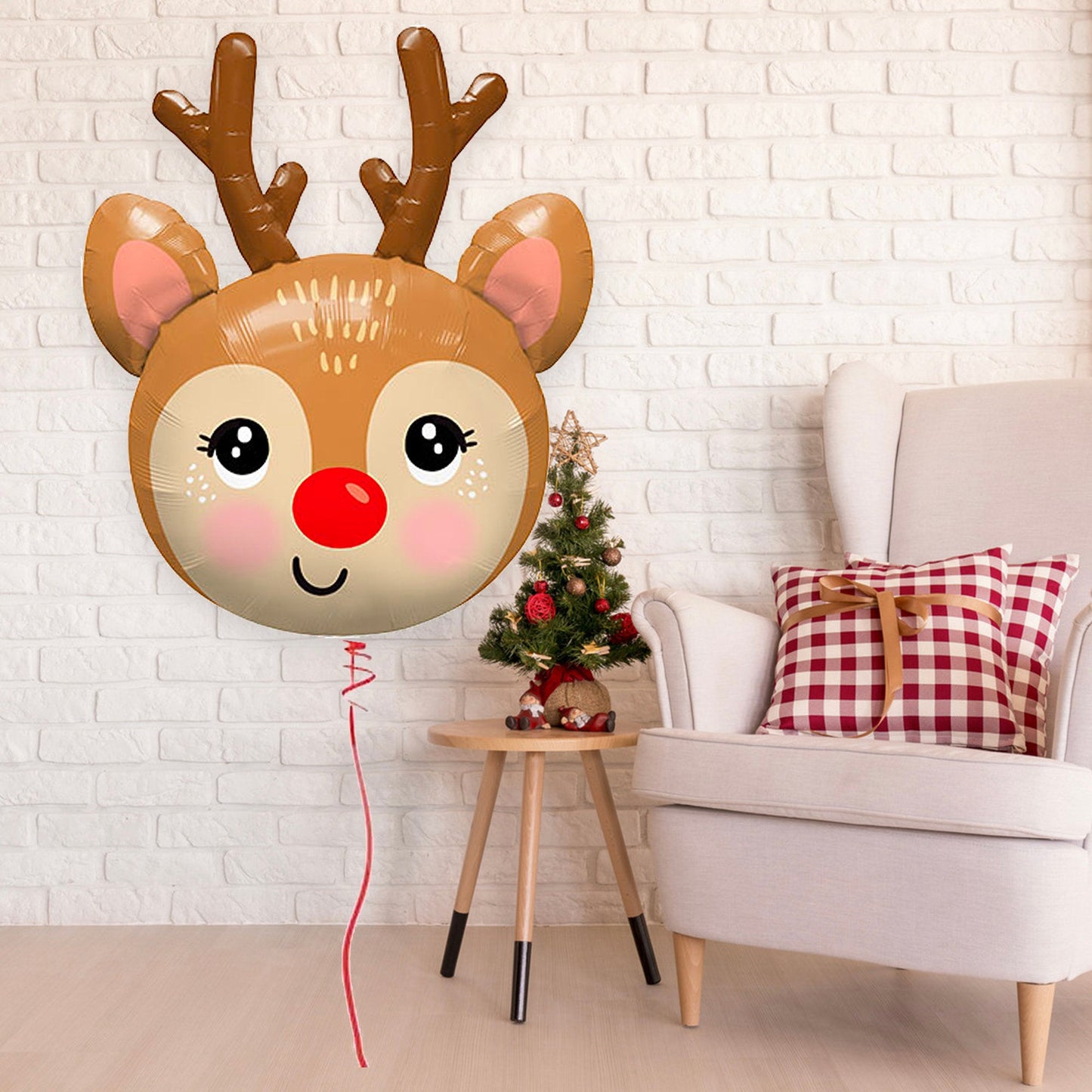 Giant Rudolph the Red Nosed Reindeer Christmas Balloon (35-Inches) - Ellie's Party Supply