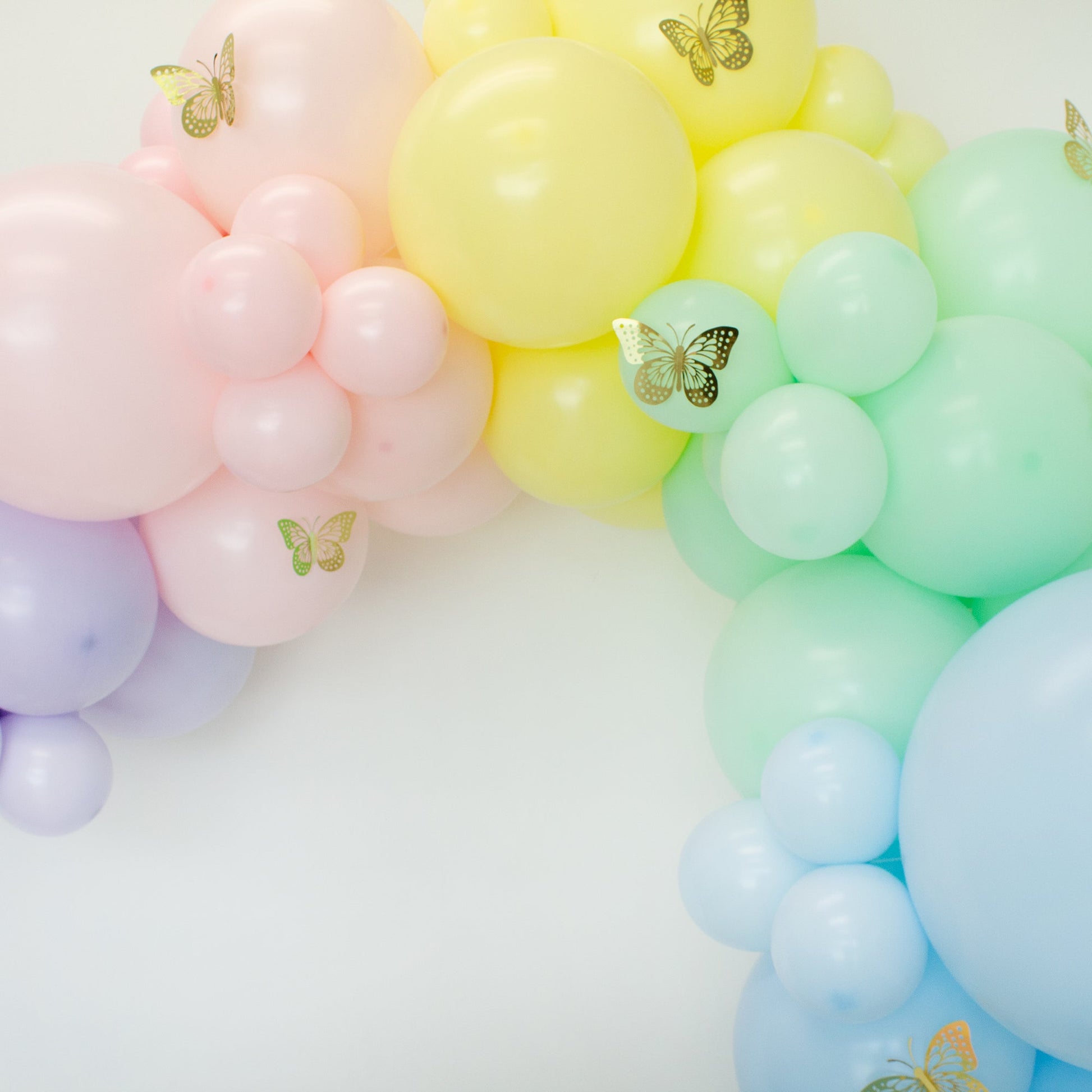 Metallic Gold, Silver, Or Rose Gold 3D Butterfly Decor (Set of 12) - Ellie's Party Supply