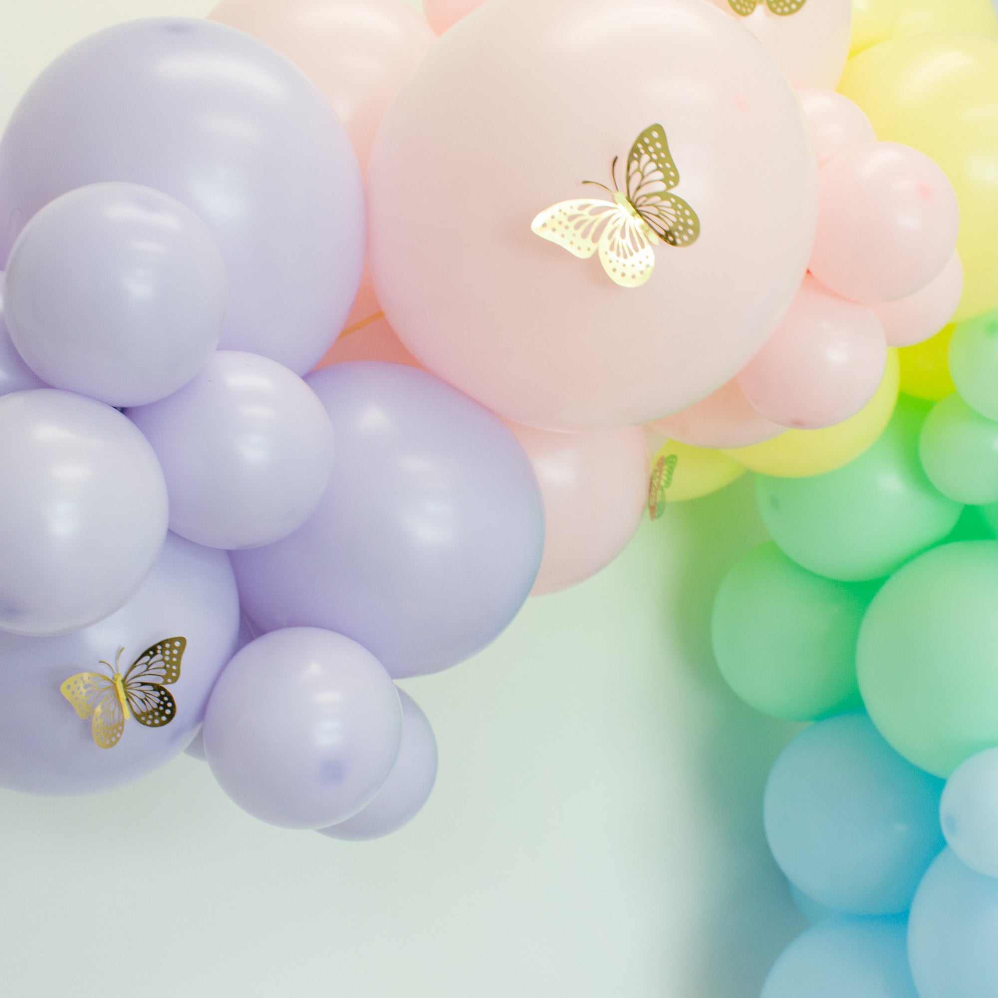 Metallic Gold, Silver, Or Rose Gold 3D Butterfly Decor (Set of 12) - Ellie's Party Supply