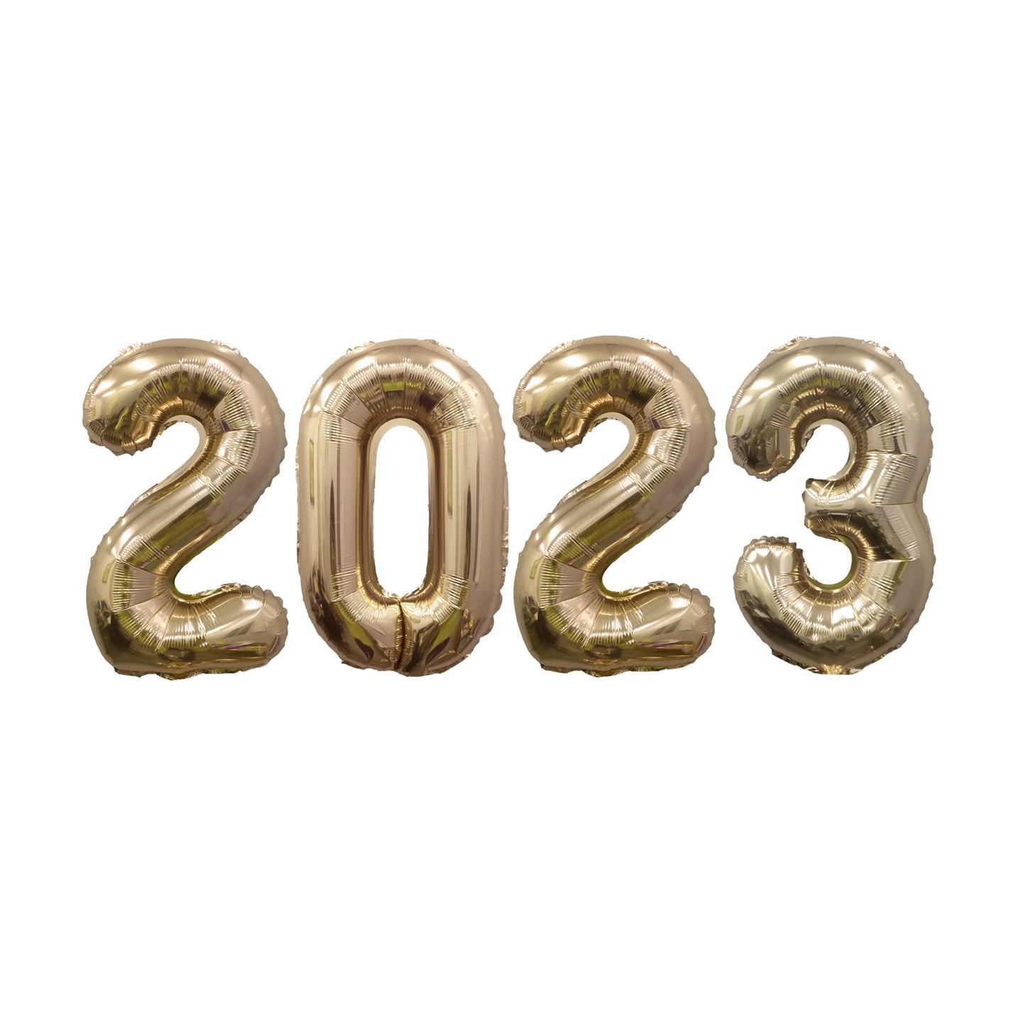 NYE 2023 Giant Gold Mylar Foil Number Balloons (32 Inches) - Ellie's Party Supply