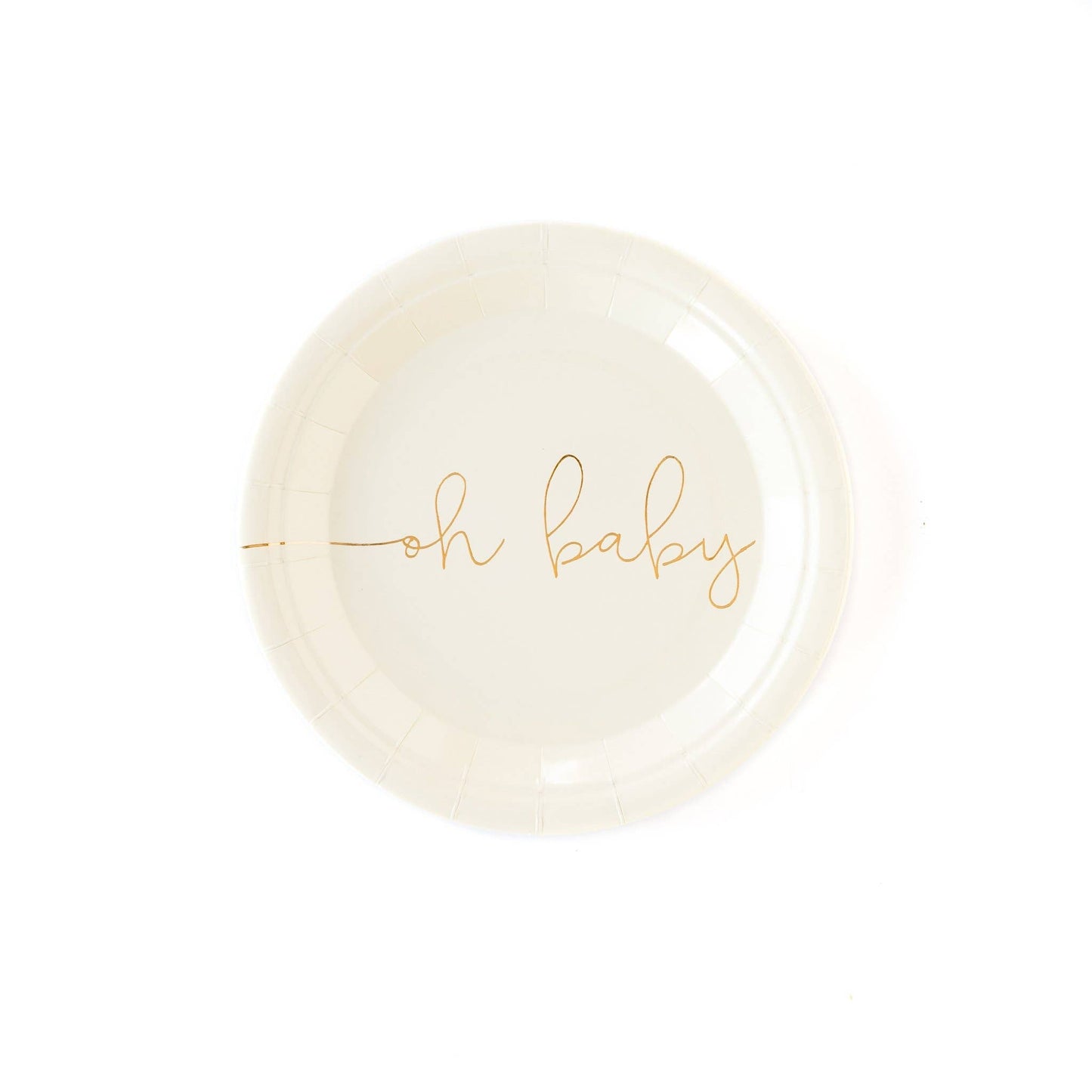 Oh Baby Small Paper Plates (Set of 8) - Ellie's Party Supply