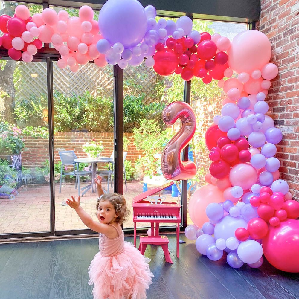 Pink Rainbow Balloon Arch - Ombre Balloon Garland Kit - Ellie's Party Supply