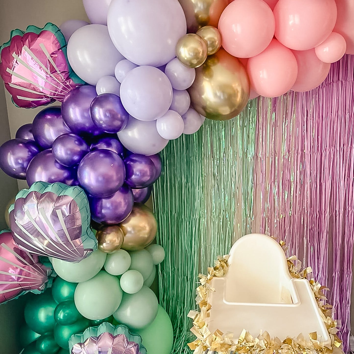 Pink Seashell Mylar Balloons - Sea Shell Foil Balloon (19 inches) - Ellie's Party Supply