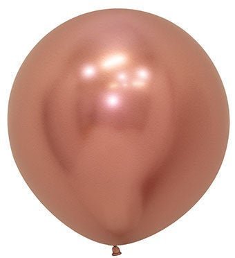 Rose Gold 24-Inch (2 Foot) Giant Metallic Balloons - Ellie's Party Supply