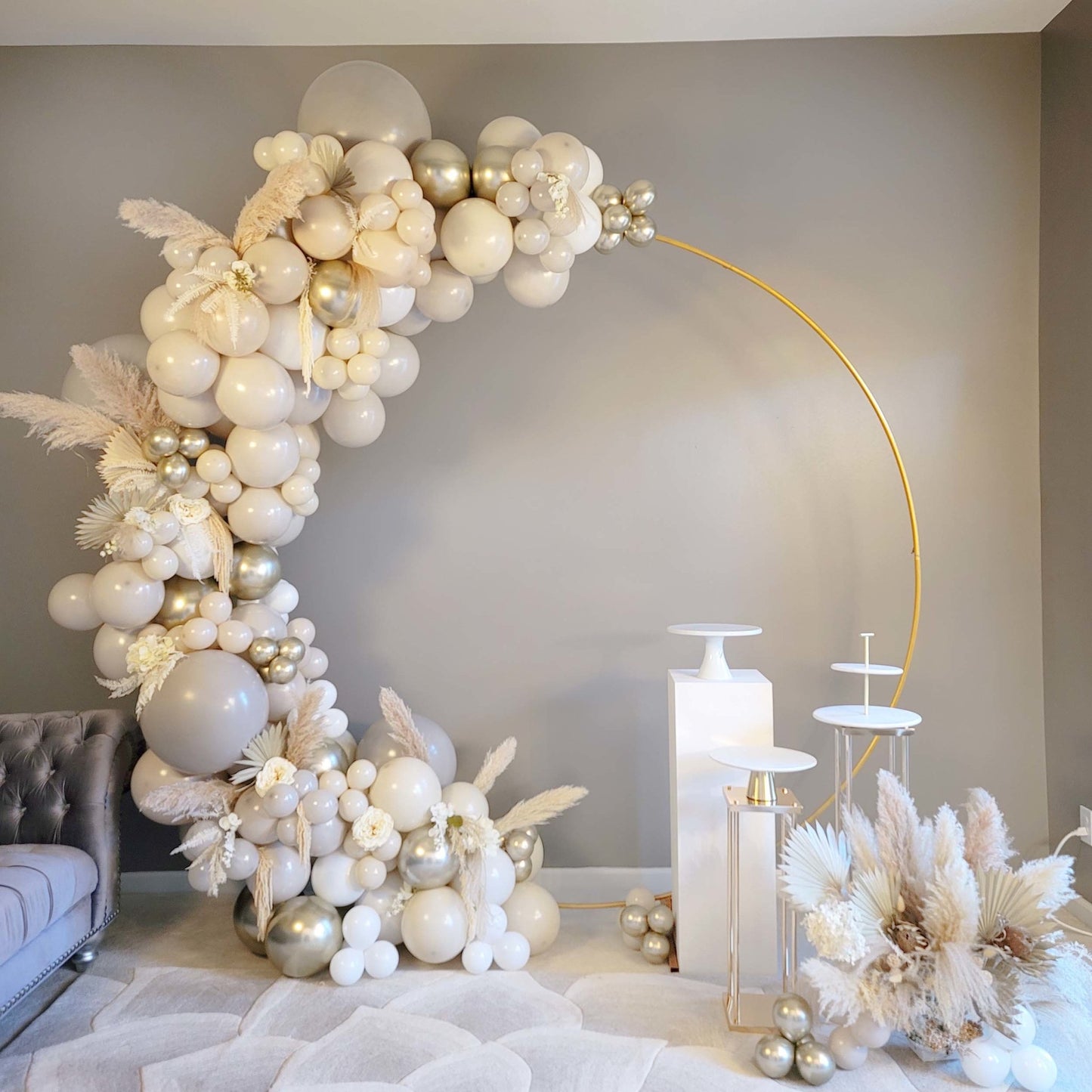 Warm Gray Balloon Garland Kit (5 Feet) - Ellie's Party Supply