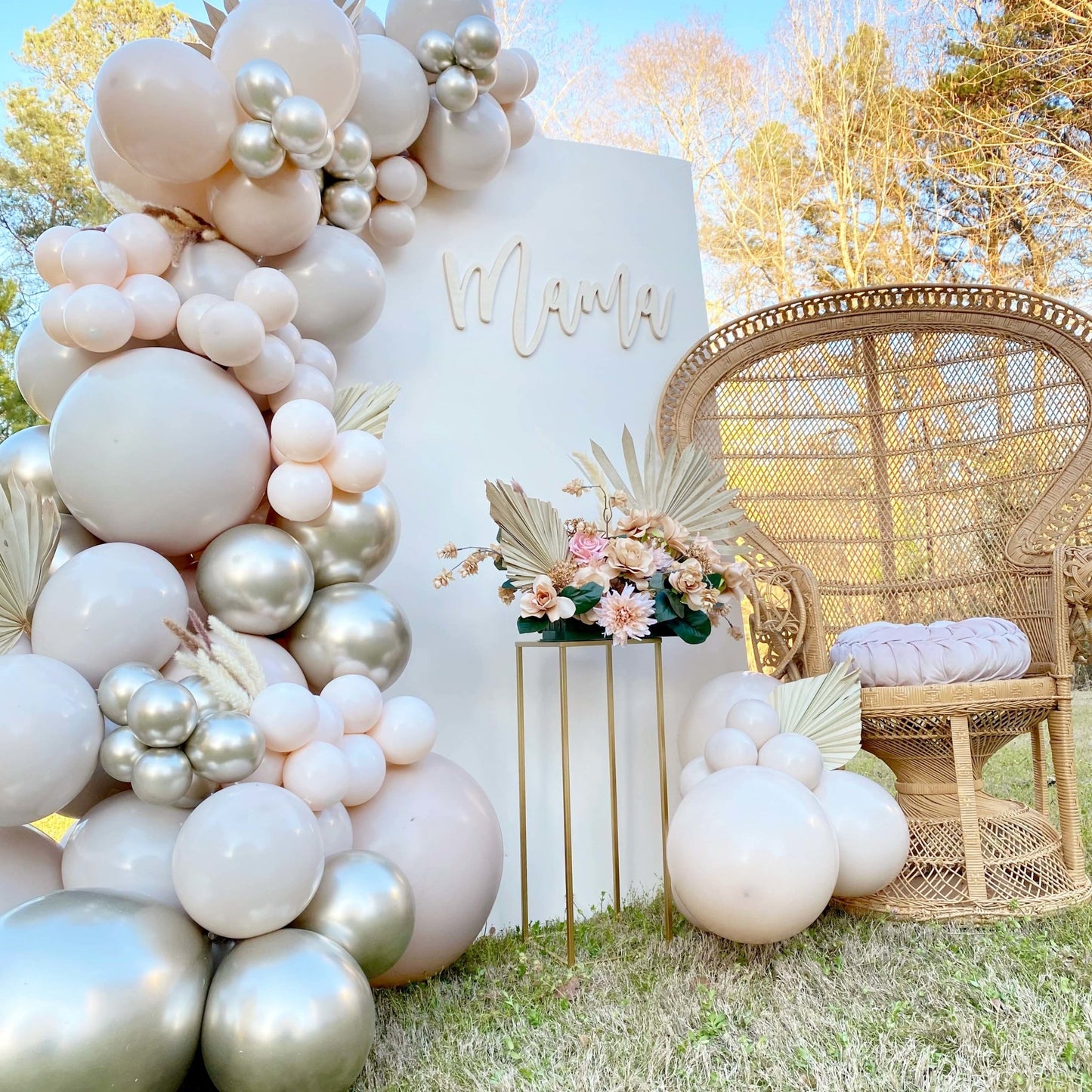 Warm Gray Balloon Garland Kit (5 Feet) - Ellie's Party Supply