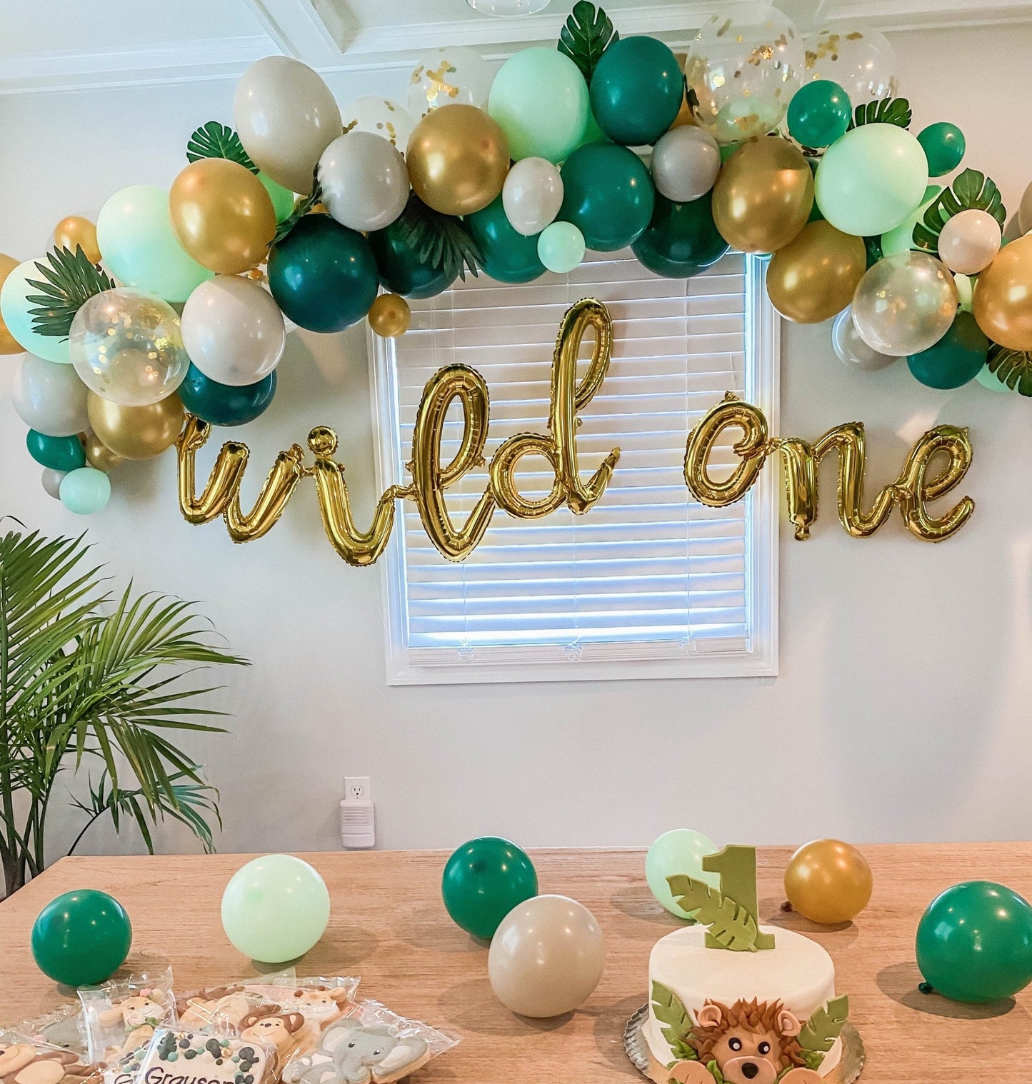 Wild One Balloon Arch - Safari Balloon Garland Kit - Ellie's Party Supply