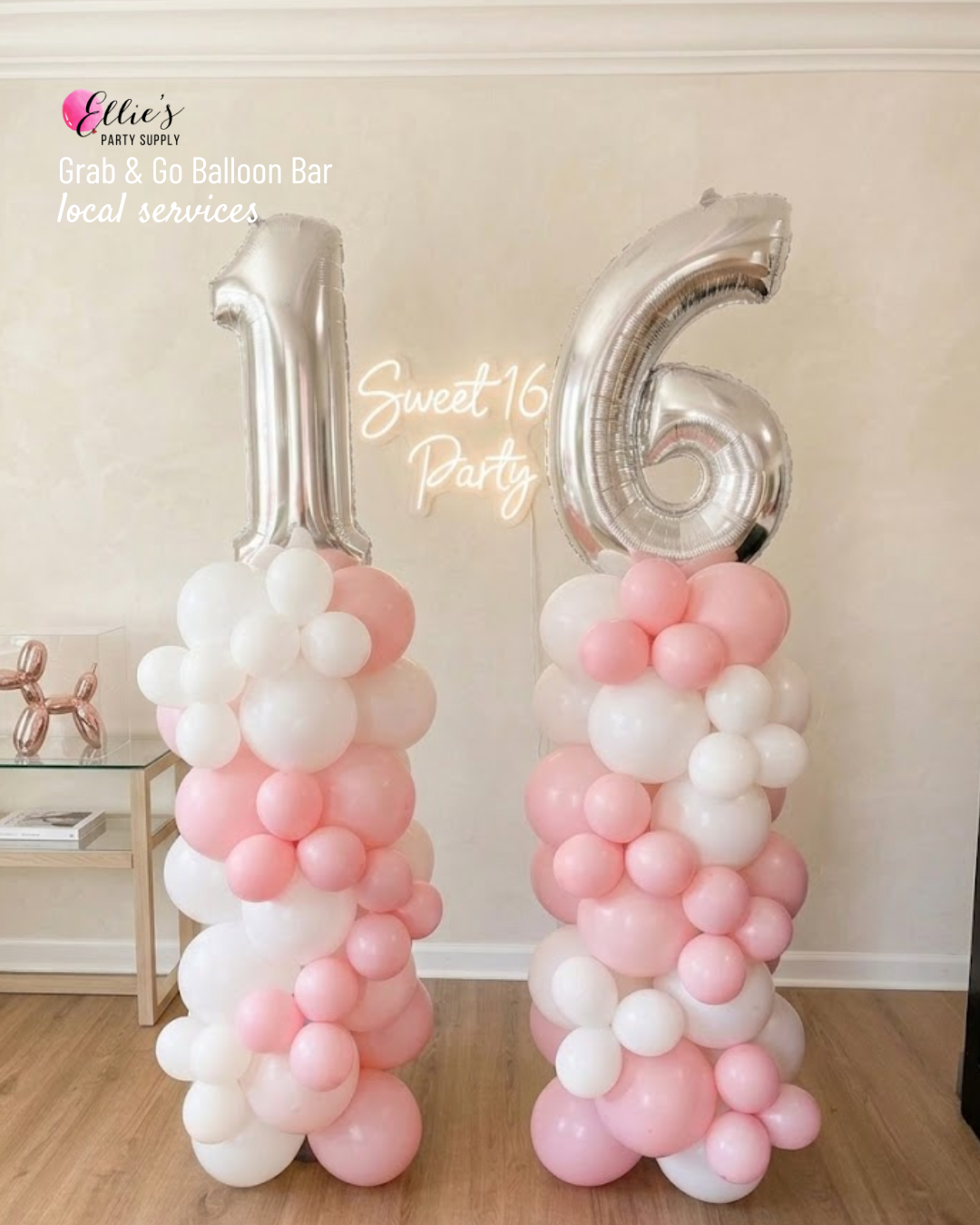 Number Balloon Columns | Ellie's Grab And Go