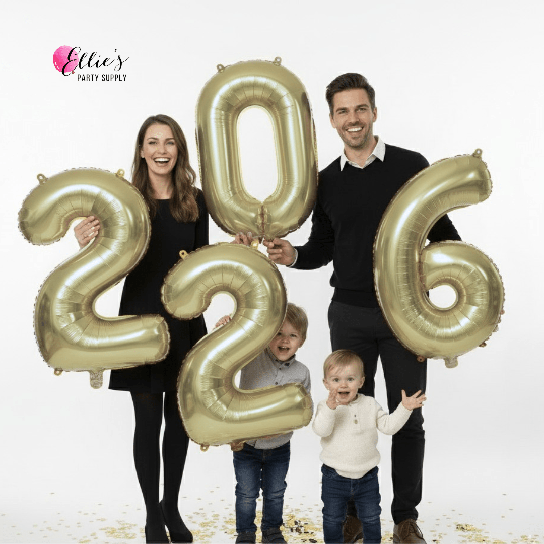 2026 New Year’s Eve Number Balloons - Ellie's Party Supply