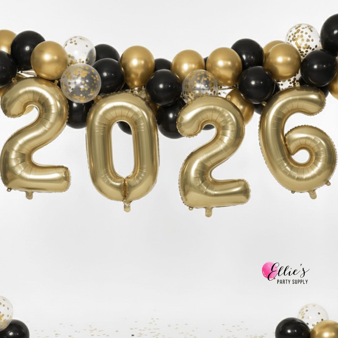 2026 New Year’s Eve Number Balloons - Ellie's Party Supply