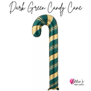 22" Dark Green Candy Cane Balloon - Ellie's Party Supply