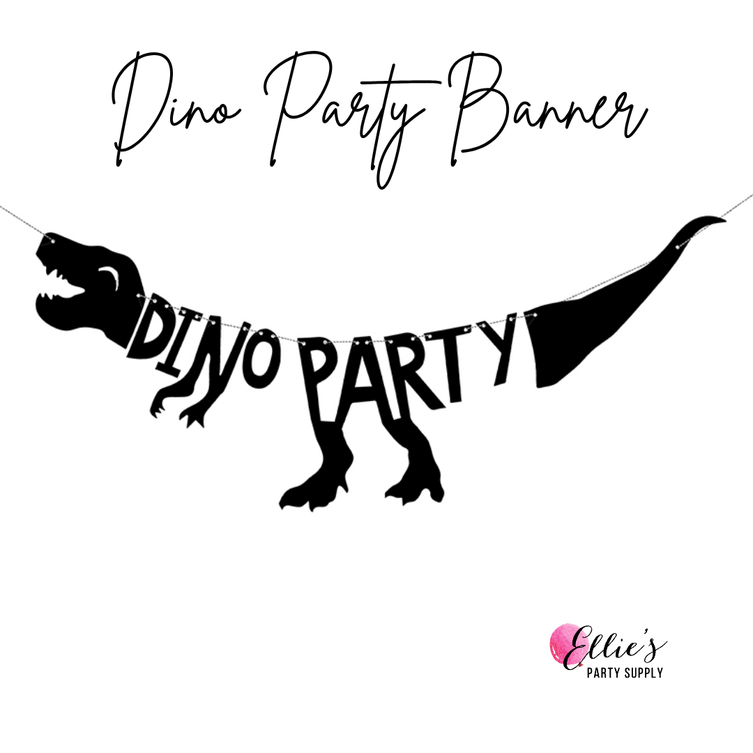 Dinosaur Party Banner  Dino Party (7.9 x 35.4 in)