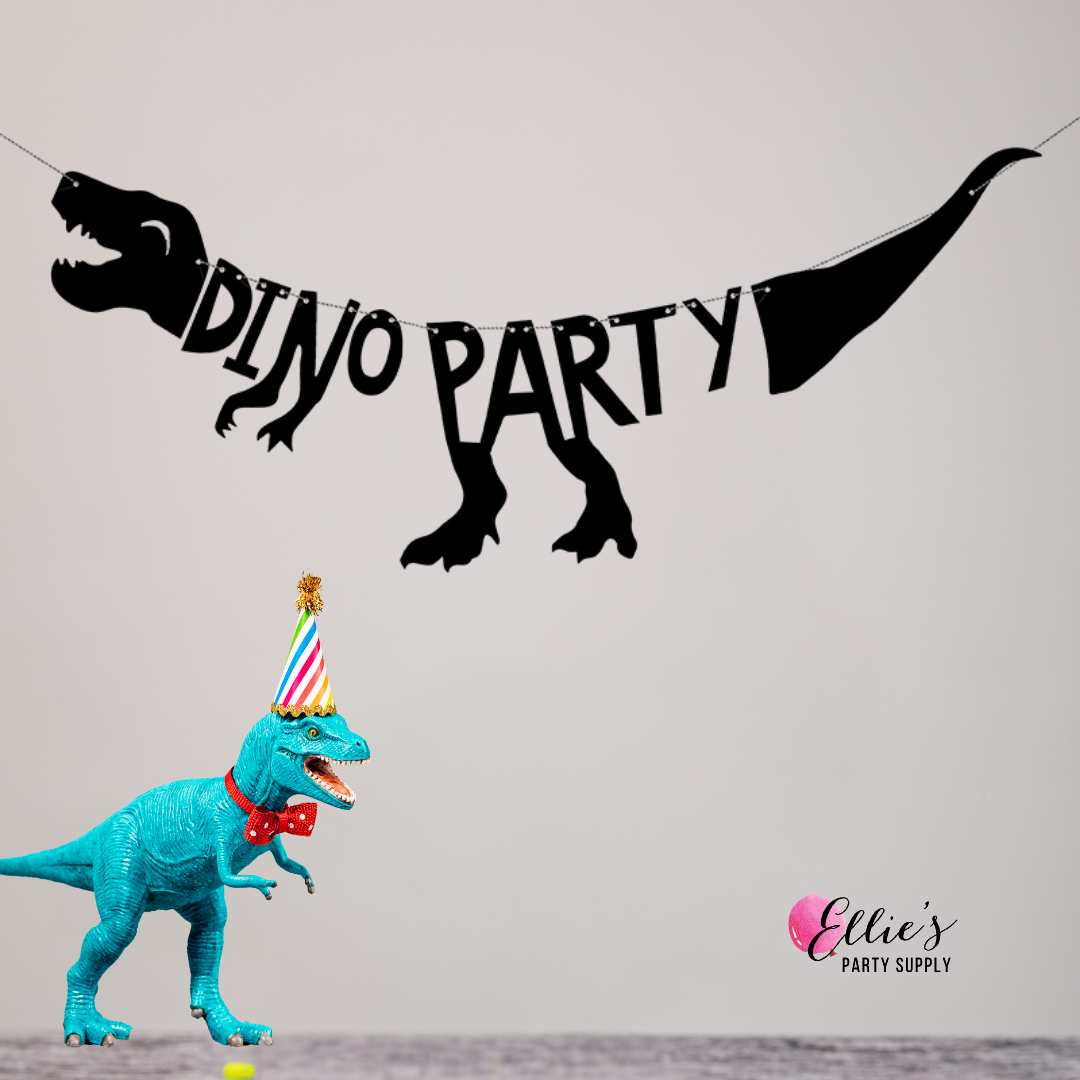 Dinosaur Party Banner  Dino Party (7.9 x 35.4 in)