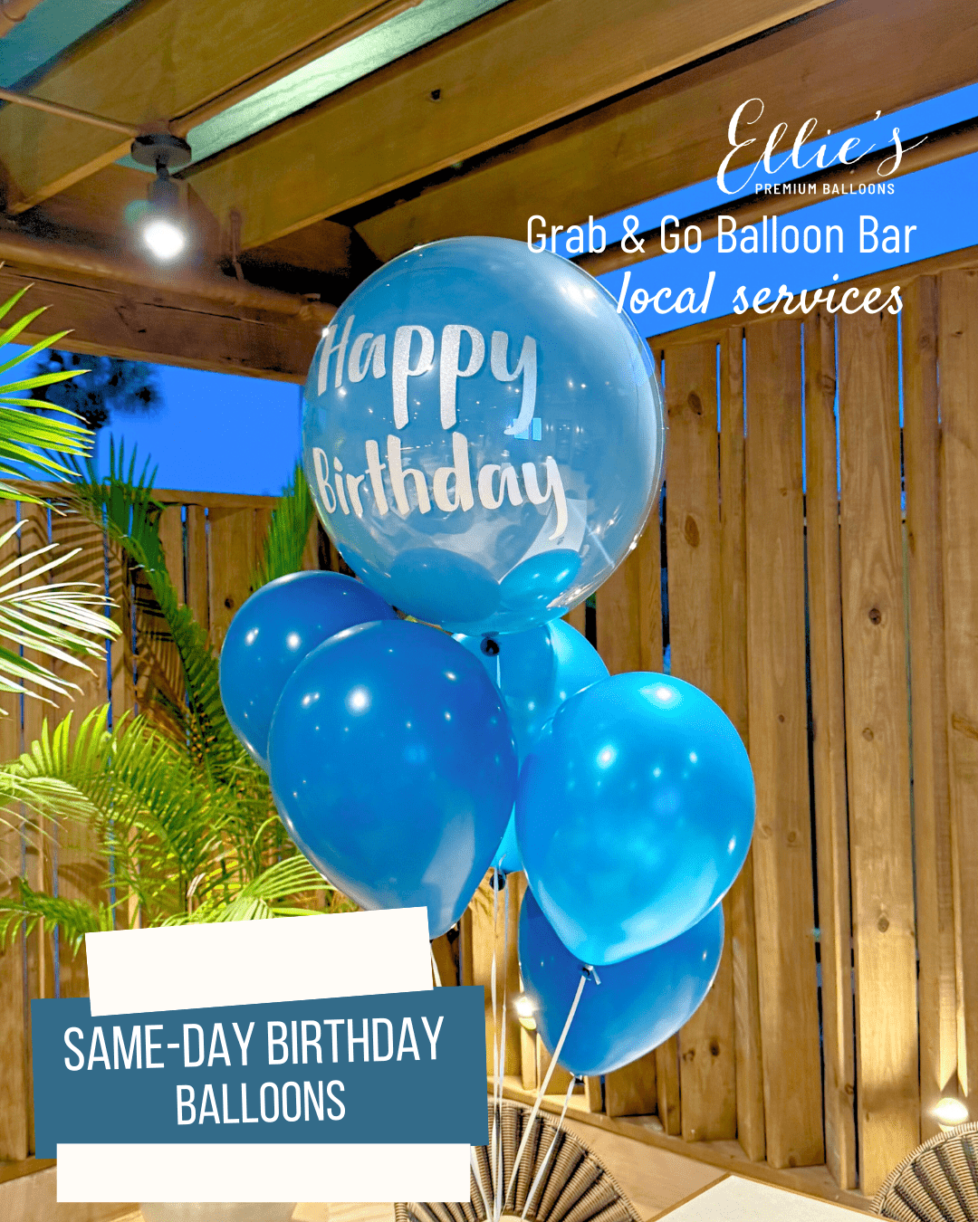 36" balloon → 22" × 9" - Ellie's Party Supply