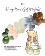 Hunny Bear (Soft Neutrals) Balloon Garland Kit - Ellie's Party Supply