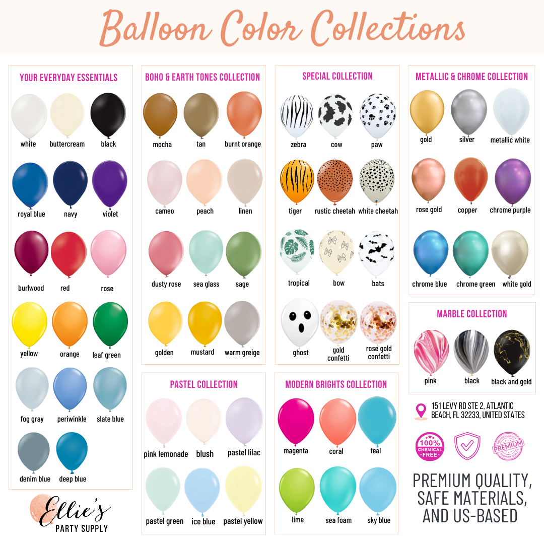 Soft Pastel Rainbow Balloon Garland Kit - Ellie's Party Supply