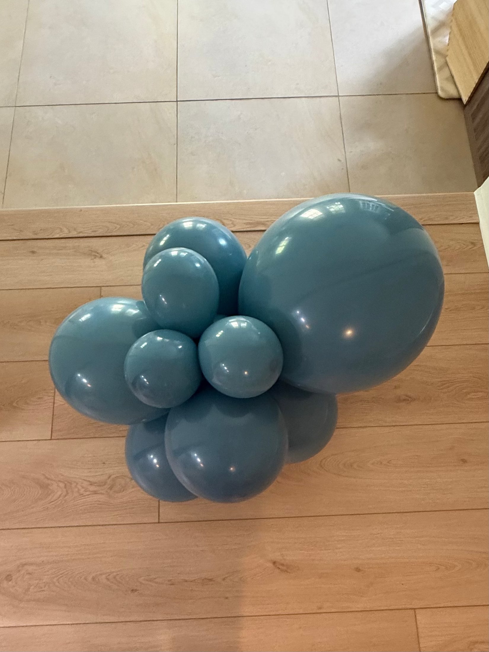 Premium Slate Blue Latex Balloon Cluster (5", 11” and 17”) - Ellie's Party Supply