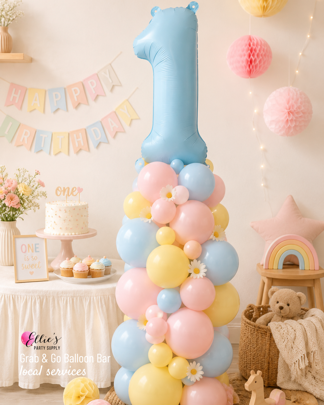 Number Balloon Columns | Ellie's Grab And Go
