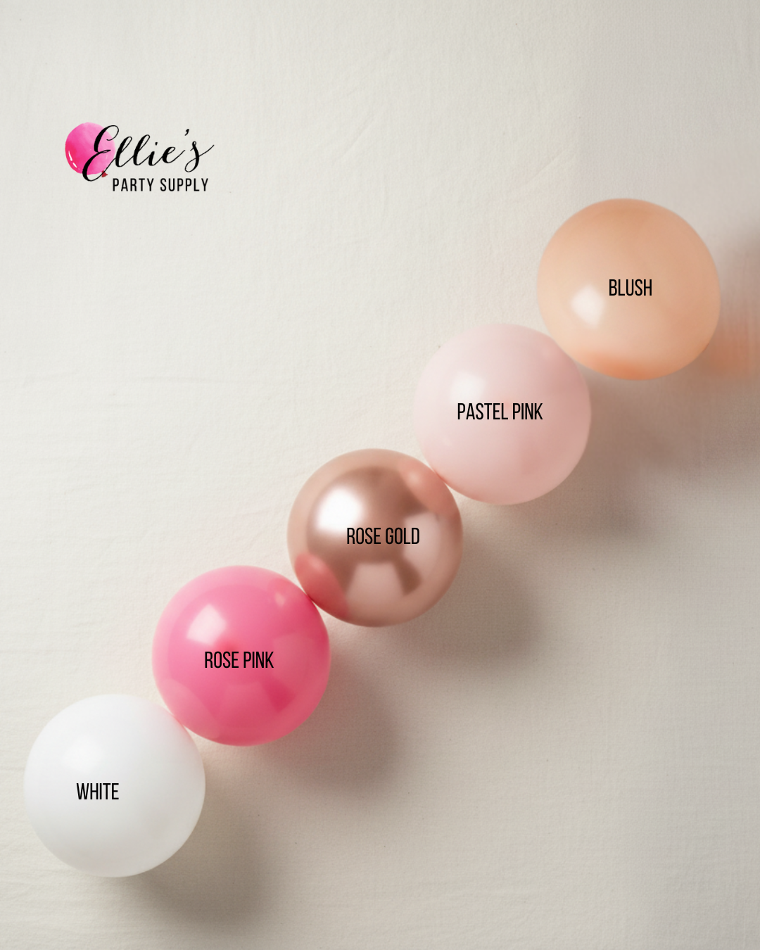 Winter Blush Balloon Cluster Garland