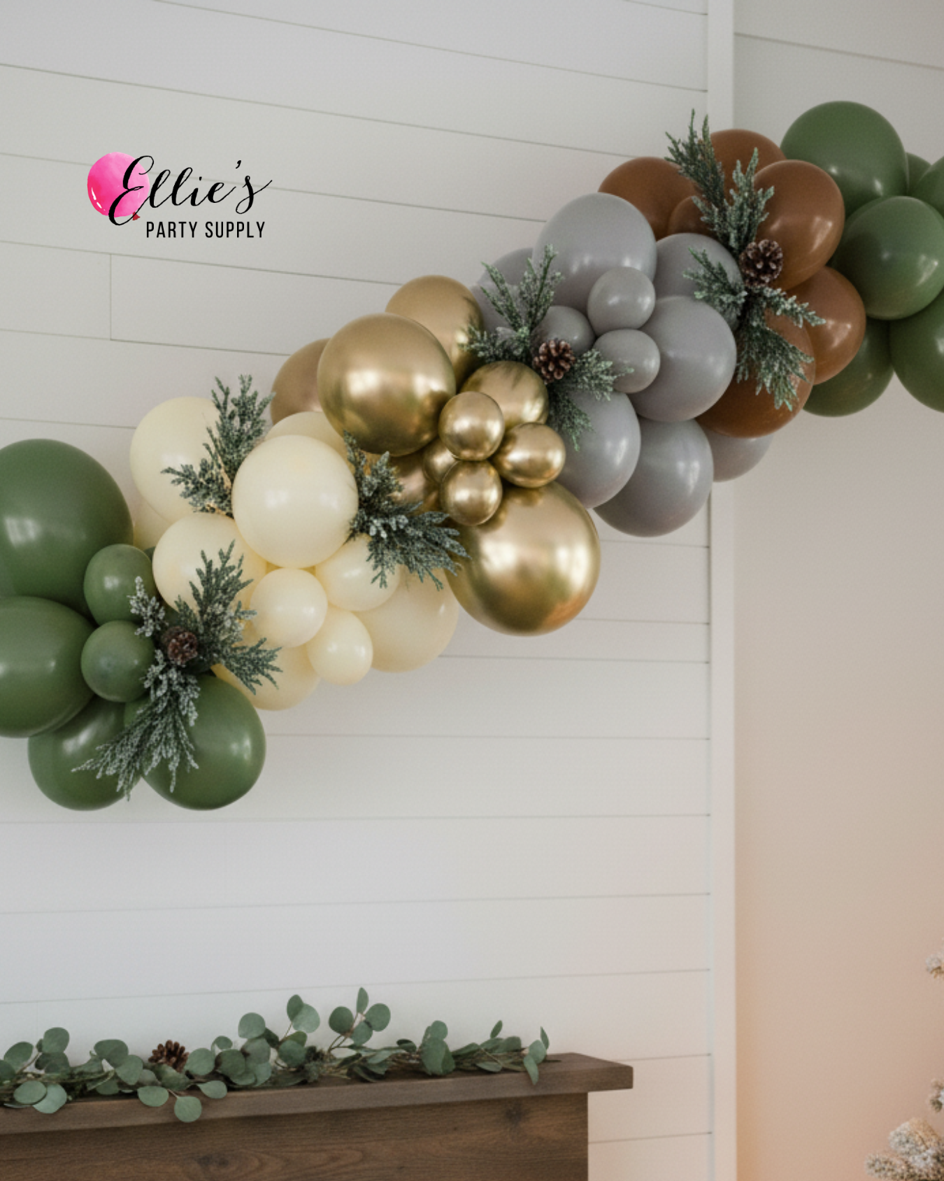 Woodland Winter Balloon Cluster Garland