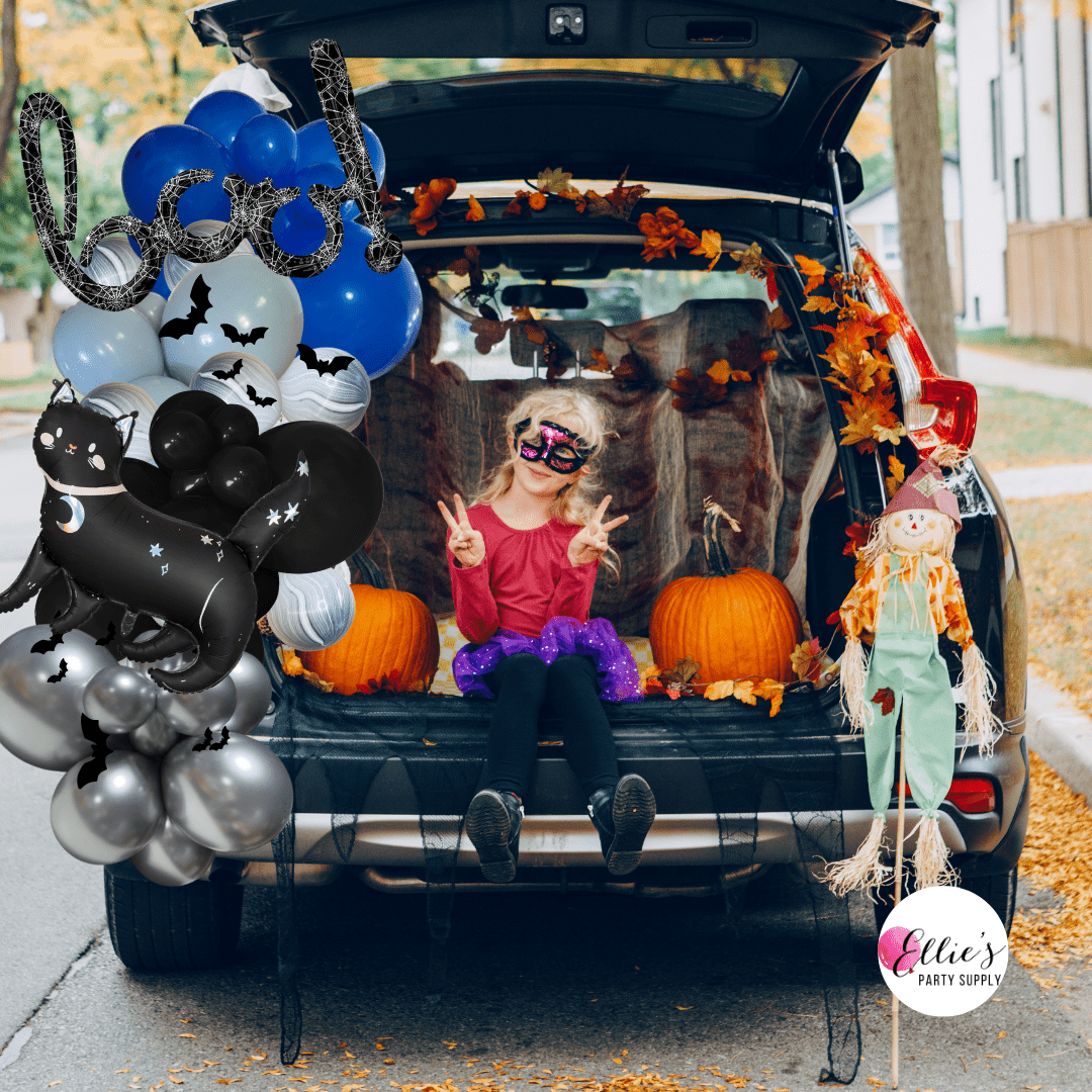 Black Cat Magic Halloween Balloon Kit – Trunk or Treat - Ellie's Party Supply
