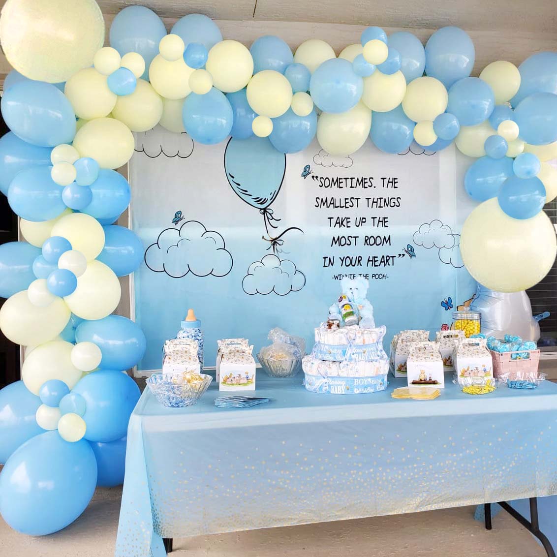 Blue Mist Balloons (Pastel Blue) | Bulk Latex Balloon Bags | DIY + Pro Packs - Ellie's Party Supply