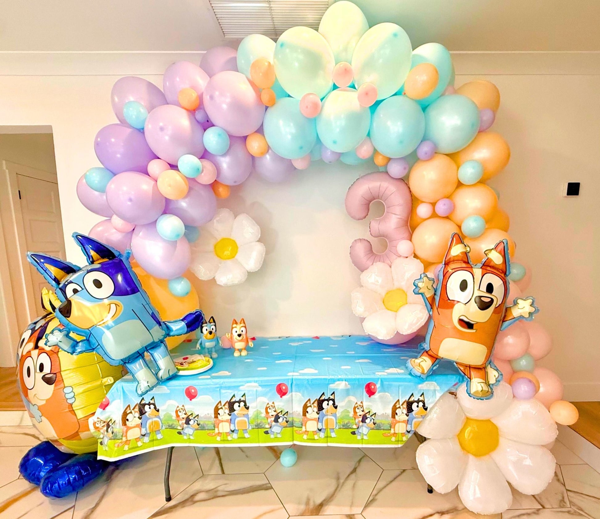 Bluey - Inspired Balloon Garland | Kids' Party Balloon Arch Kit - Ellie's Party Supply