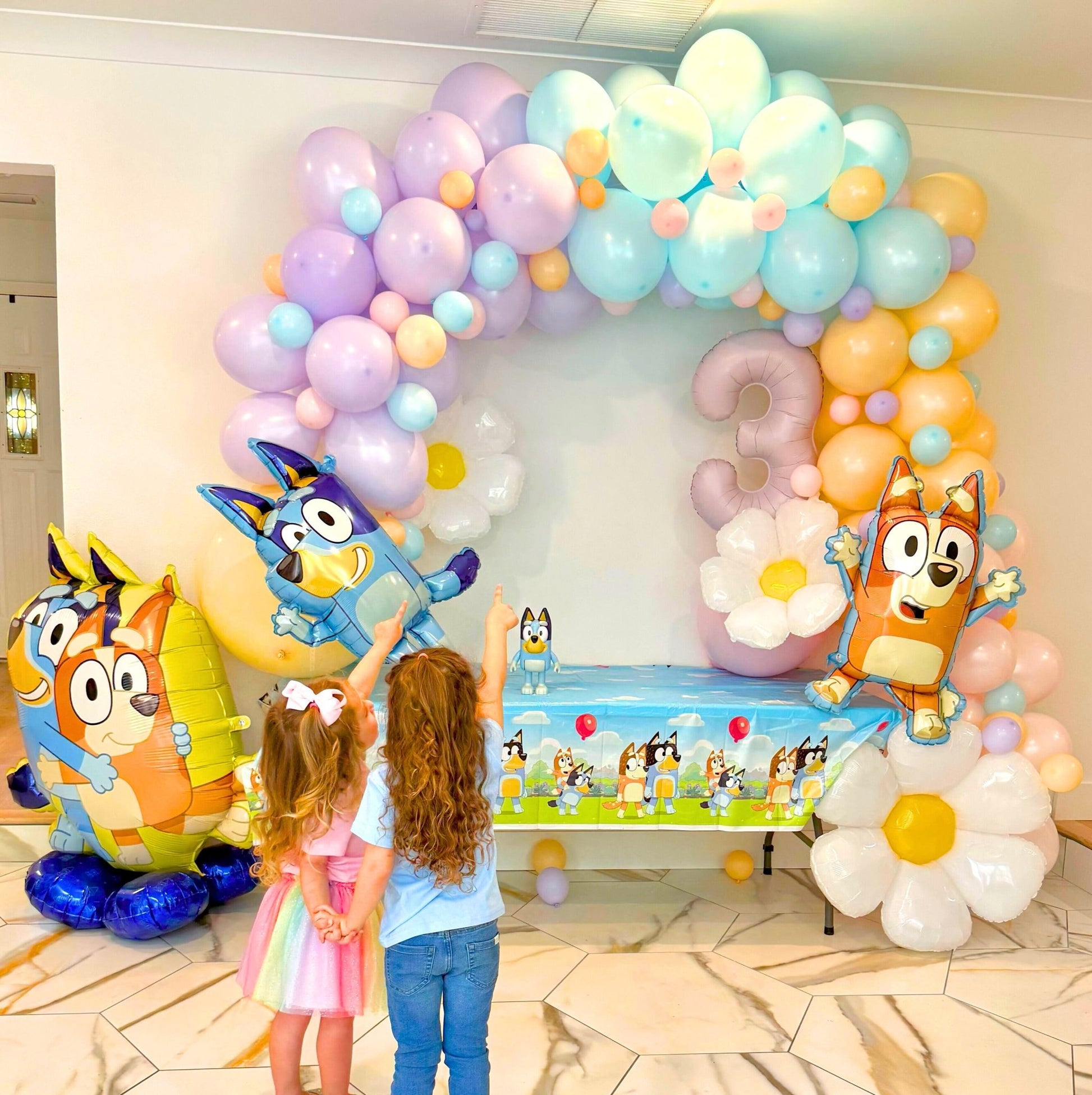 Bluey - Inspired Balloon Garland | Kids' Party Balloon Arch Kit - Ellie's Party Supply