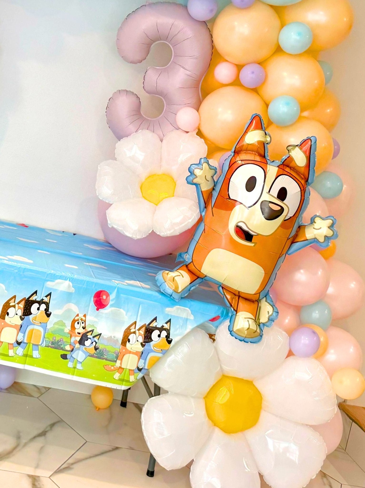Bluey - Inspired Balloon Garland | Kids' Party Balloon Arch Kit - Ellie's Party Supply