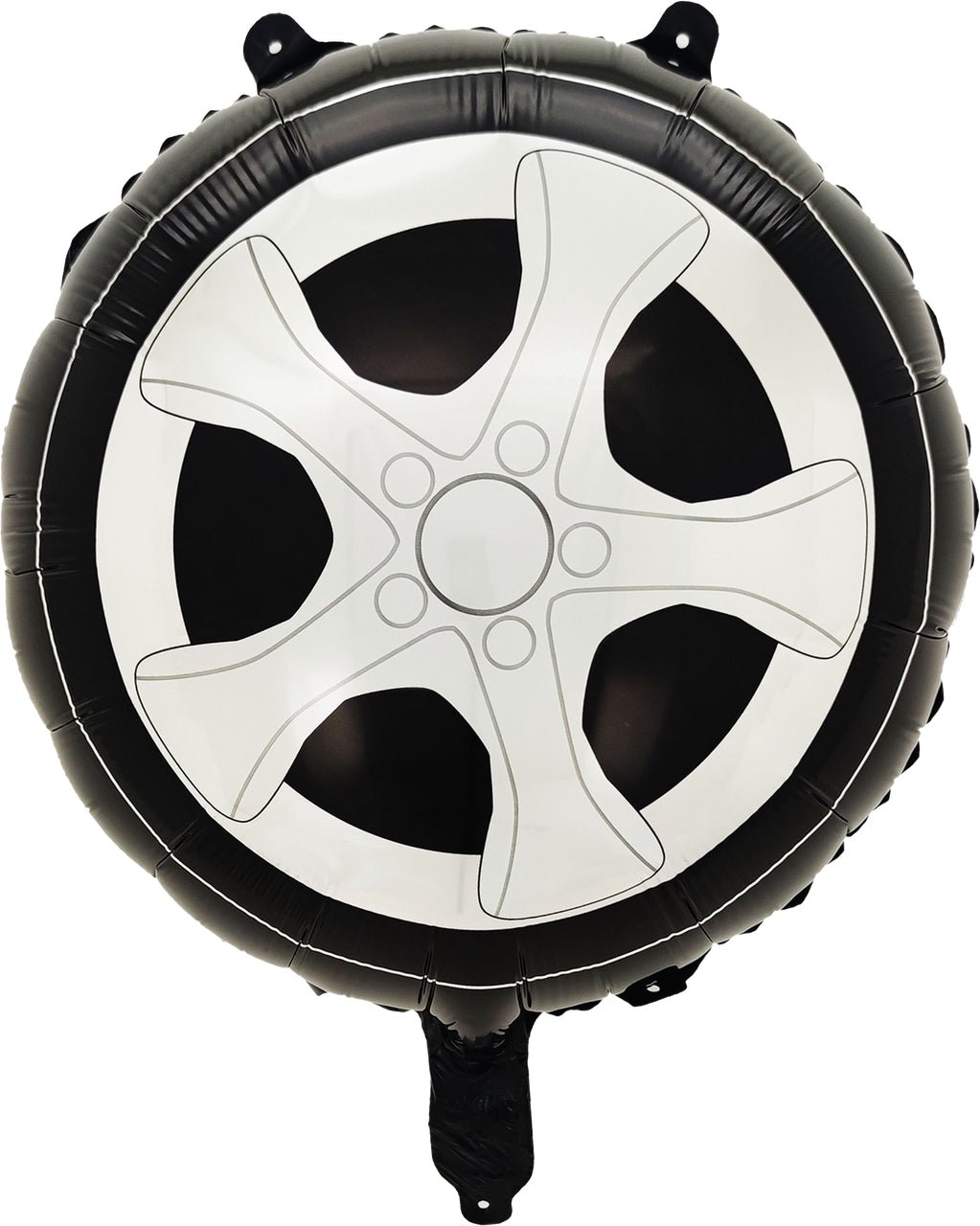 Car Tire Foil Balloon – 18" Round | Double - Sided | Self - Sealing (Air or Helium Fill) - Ellie's Party Supply