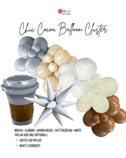 Chic Cocoa Balloon Cluster Garland - Ellie's Party Supply