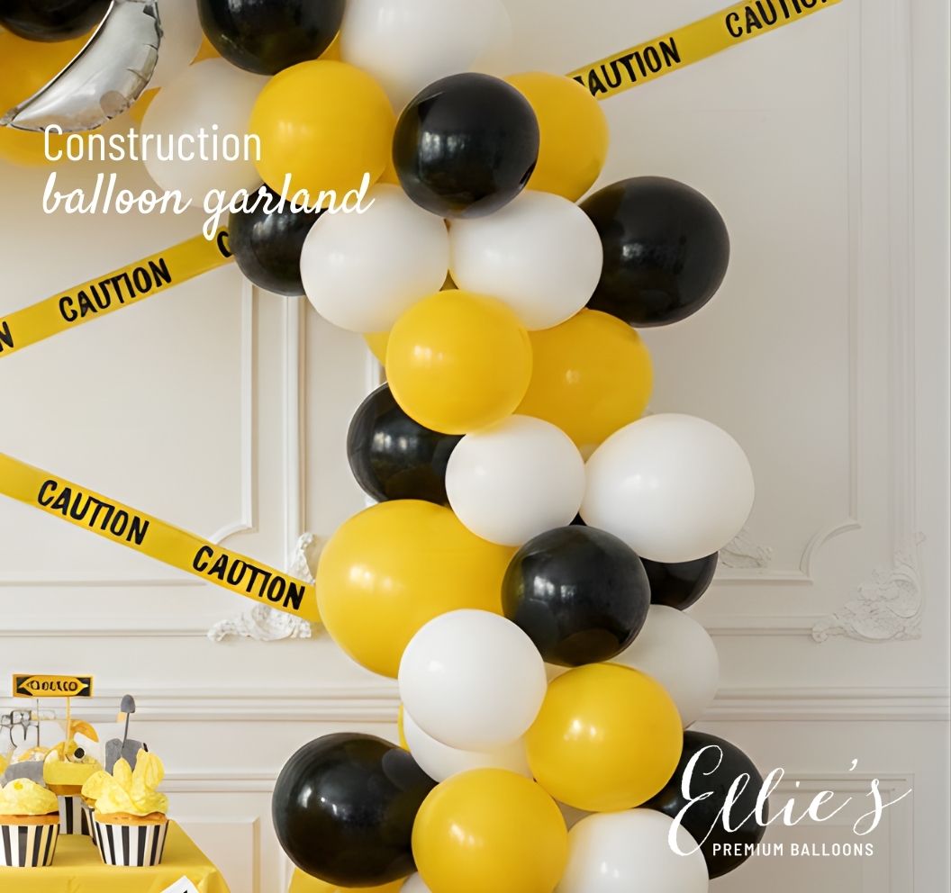 Construction Balloon Cluster - Ellie's Party Supply