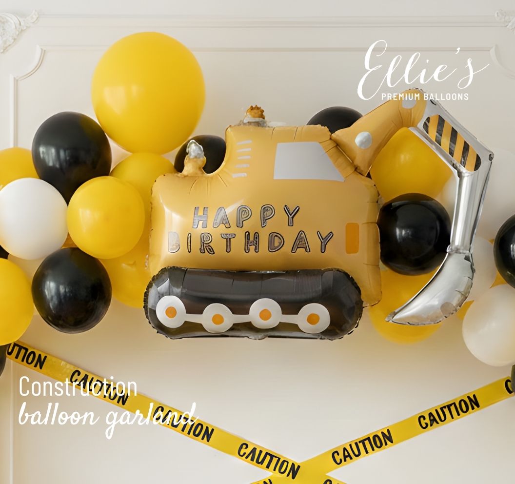 Construction Balloon Cluster - Ellie's Party Supply
